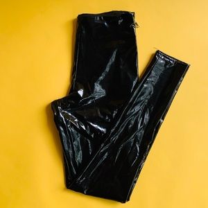 Vinyl Black Leggings